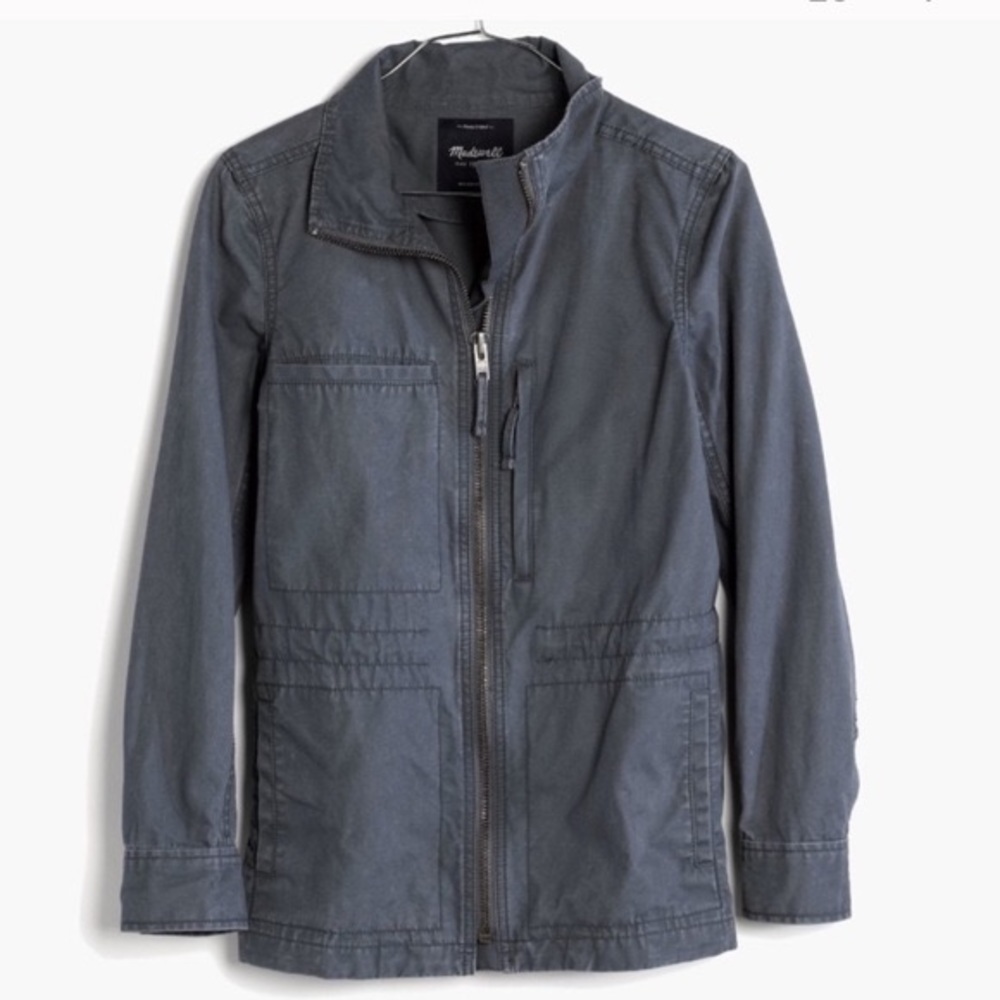 madewell fleet jacket in ink blue NWOT